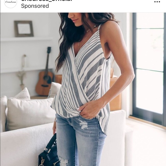 Tops - Low V-neck Tank Top- NEW never worn